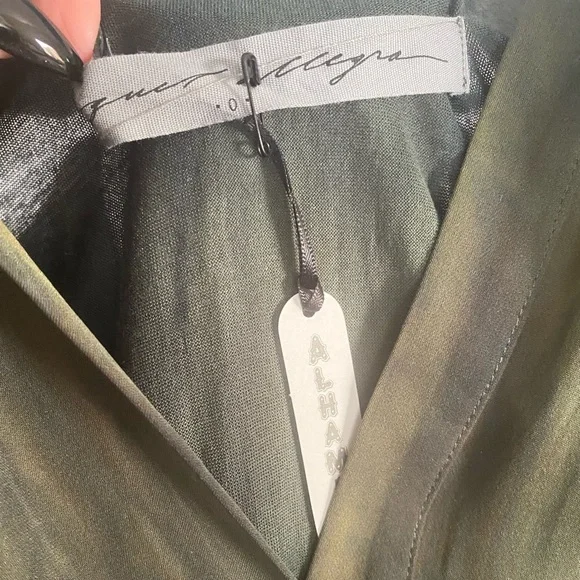 RAQUEL ALLEGRA SILK CAFTAN MAXI DRESS IN OLIVE